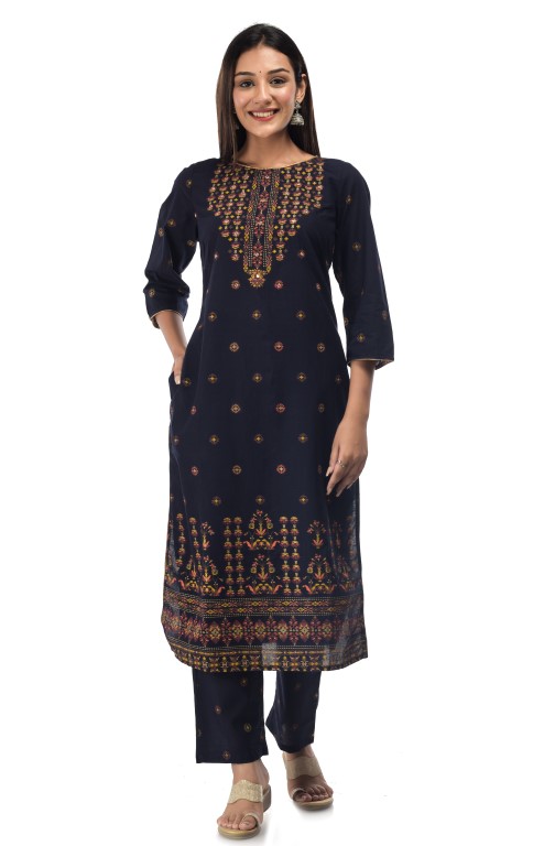 Kiama Vol-1 Wholesale Pure Cotton Jaipuri Handwork Full Stitched Dress -  textiledeal.in