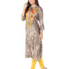 Rayon Marble Print Kurta with Beautiful Multicolour Embroidery | Rs 2125 for Pack of 5pc of S-XXL | Rs 425 Per Pc - Image 3