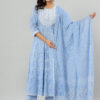 Jaipuri Printed Anarkali Kurta Pant Dupatta Set with Pocket | Rs 3980 for Pack of 4pc of S-XL | Rs 995 Per Pc