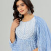 Jaipuri Printed Anarkali Kurta Pant Dupatta Set with Pocket | Rs 3980 for Pack of 4pc of S-XL | Rs 995 Per Pc - Image 2