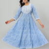 Jaipuri Printed Anarkali Kurta Pant Dupatta Set with Pocket | Rs 3980 for Pack of 4pc of S-XL | Rs 995 Per Pc - Image 3
