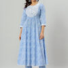 Jaipuri Printed Anarkali Kurta Pant Dupatta Set with Pocket | Rs 3980 for Pack of 4pc of S-XL | Rs 995 Per Pc - Image 8
