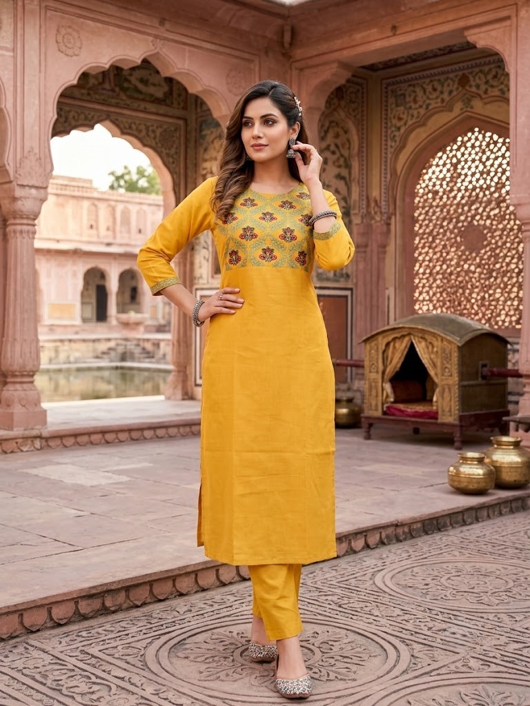 Embroidery Kurta Pant Manufacturer Wholesale in Jaipur
