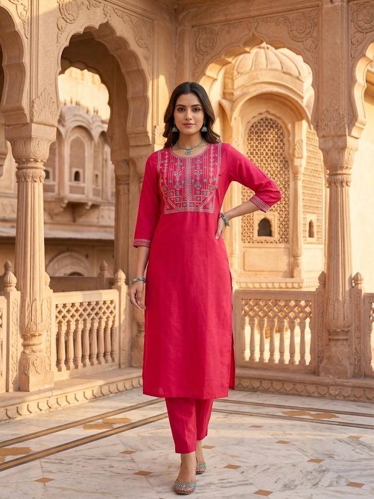 Embroidery Kurta Pant Manufacturer Wholesale in Jaipur