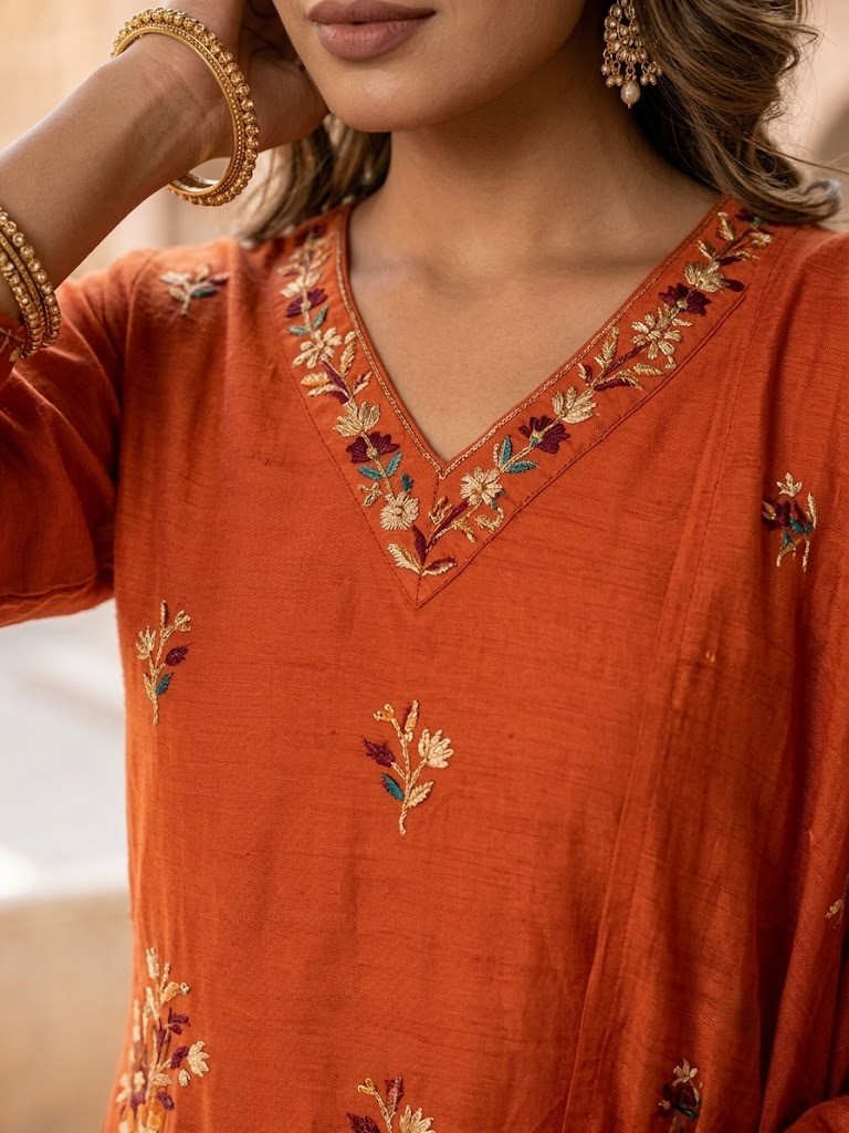 Women's Cotton Cambric 60X60 Embroidered Kurta Pant With Dupatta Manufacturer Wholesale in Jaipur